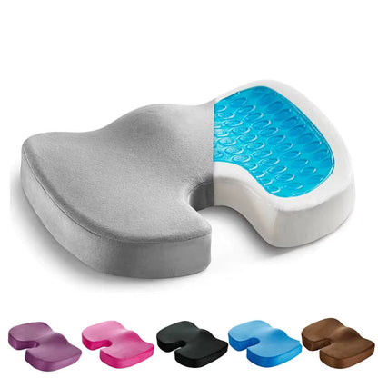 Orthopedic Gel Seat Cushion – Memory Foam Office Chair Cushion for All-Day Comfort