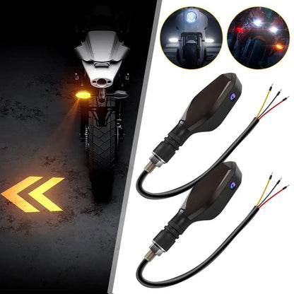 Motorcycle LED Turn Signal Lights – Sequential Flowing Indicator & Projection Lamp