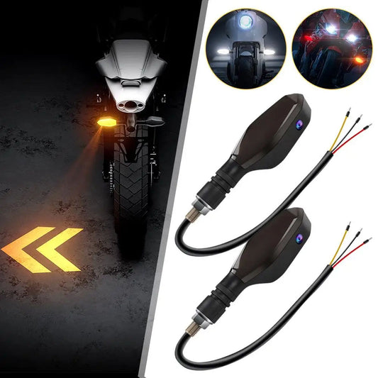 Motorcycle LED Turn Signal Lights – Sequential Flowing Indicator & Projection Lamp