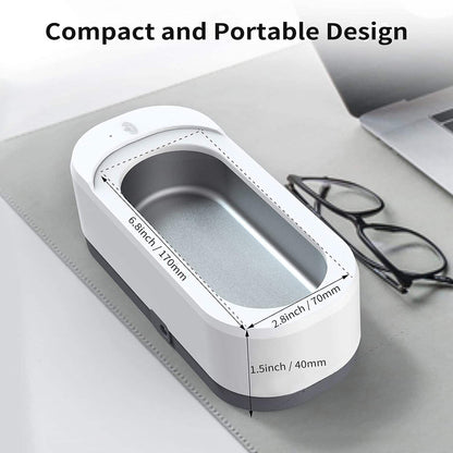Portable Ultrasonic Cleaner – Mini Electric Jewelry, Glasses & Watch Cleaning Machine