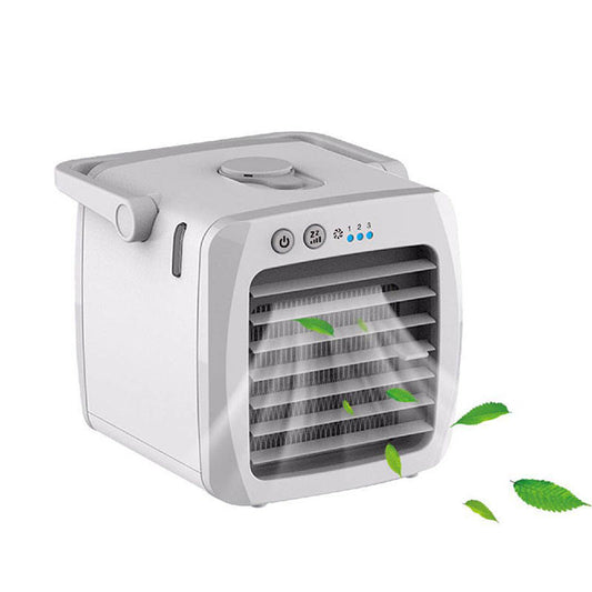 Mini Portable Air Cooler – 3-Speed USB Desk Fan with Humidifier & Water Cooling