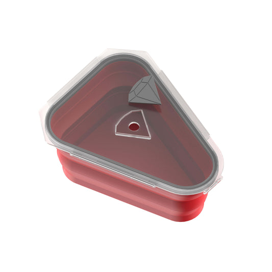 Collapsible Silicone Bento Box – Foldable Lunch Container with Lid for Food Storage