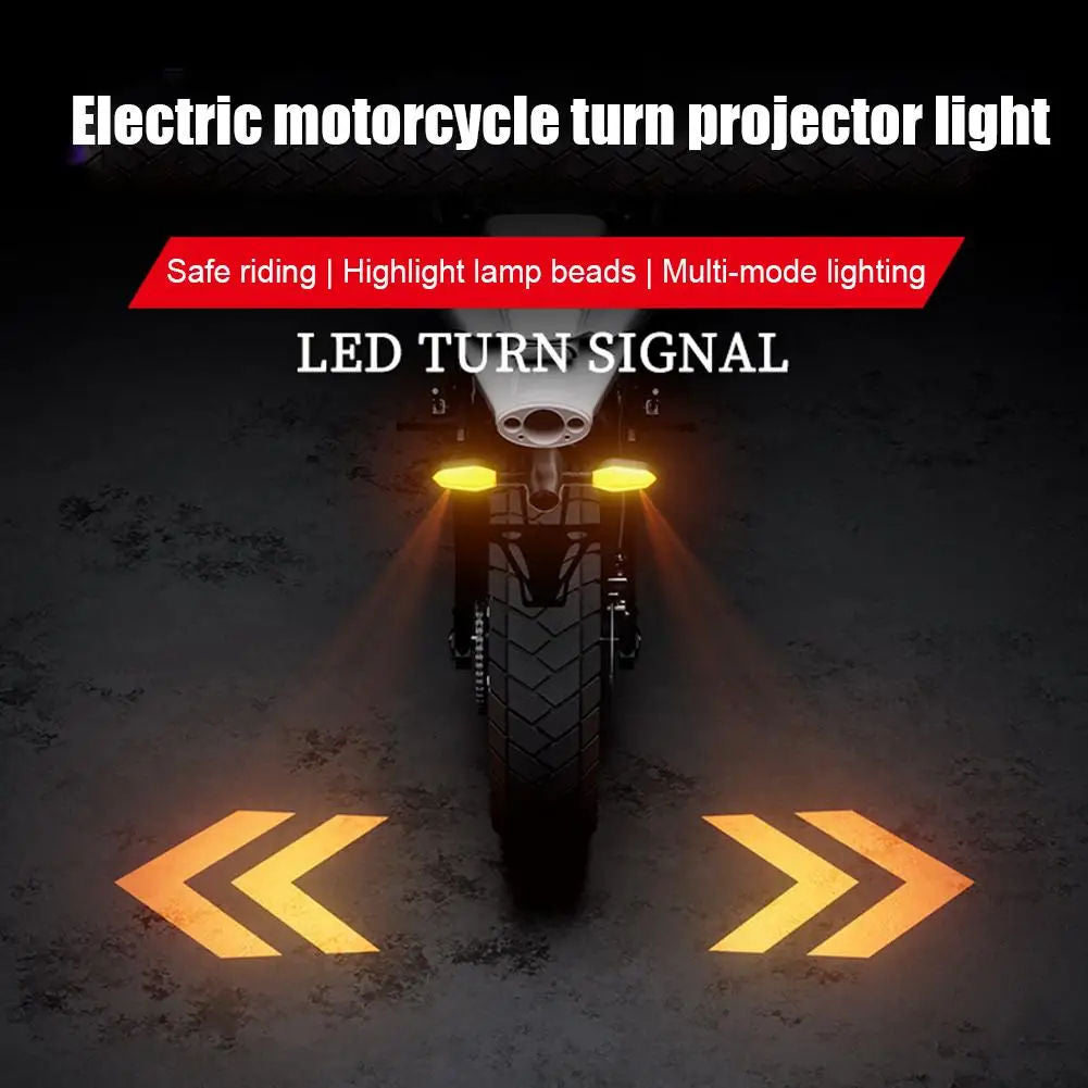 Motorcycle LED Turn Signal Lights – Sequential Flowing Indicator & Projection Lamp