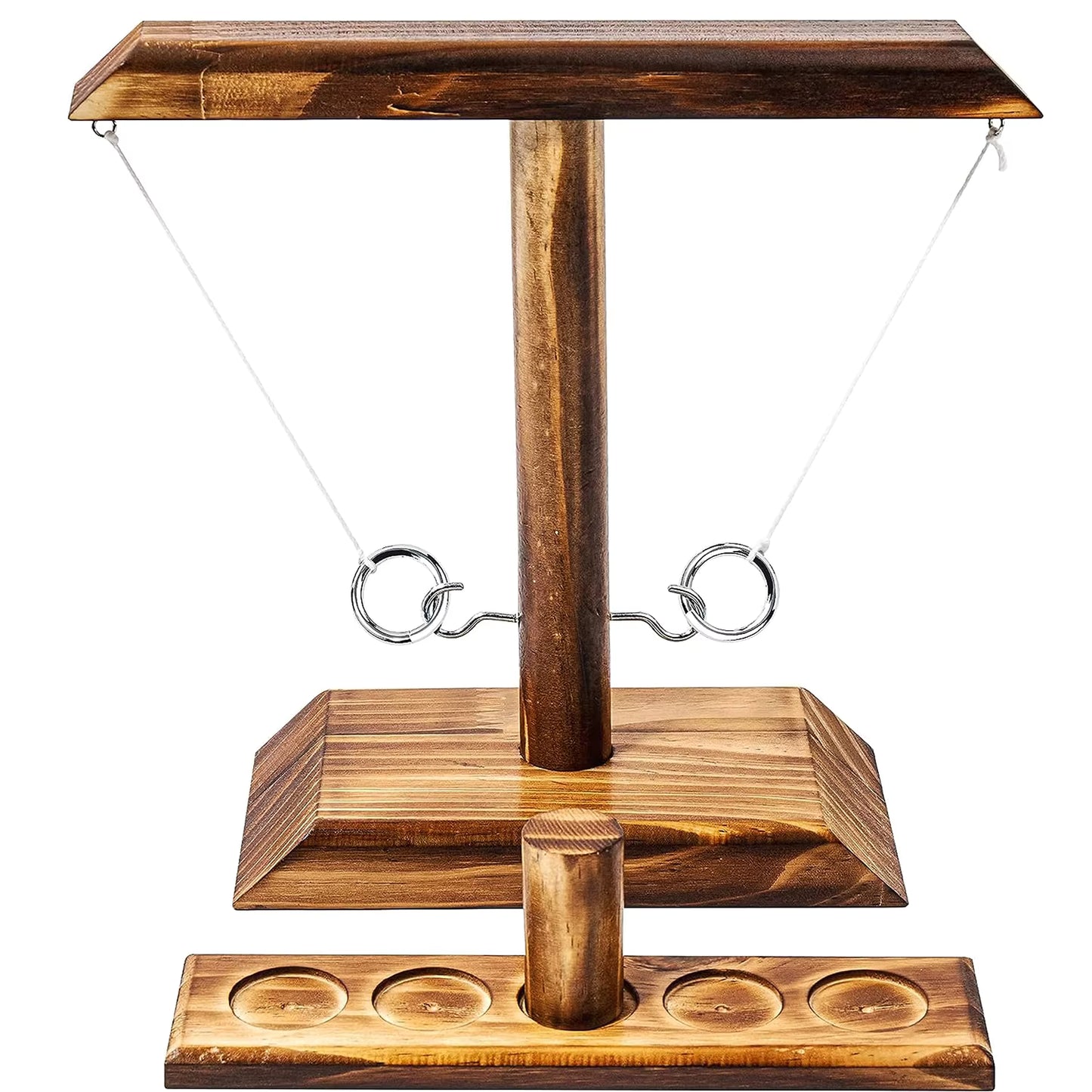 Wooden Ring Toss Game – Interactive Family Party Tabletop Game for Kids & Adults