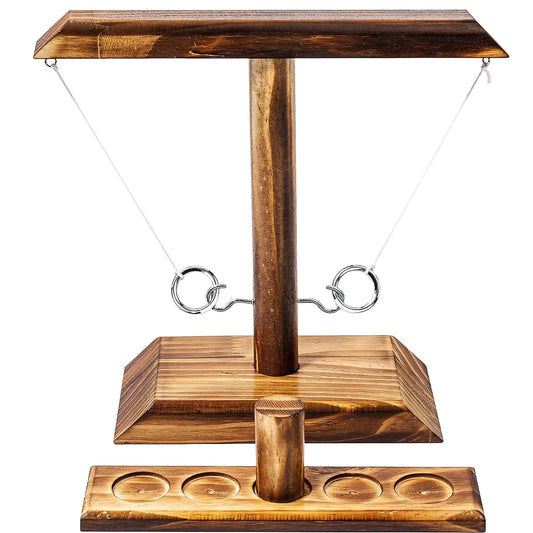 Wooden Ring Toss Game – Interactive Family Party Tabletop Game for Kids & Adults