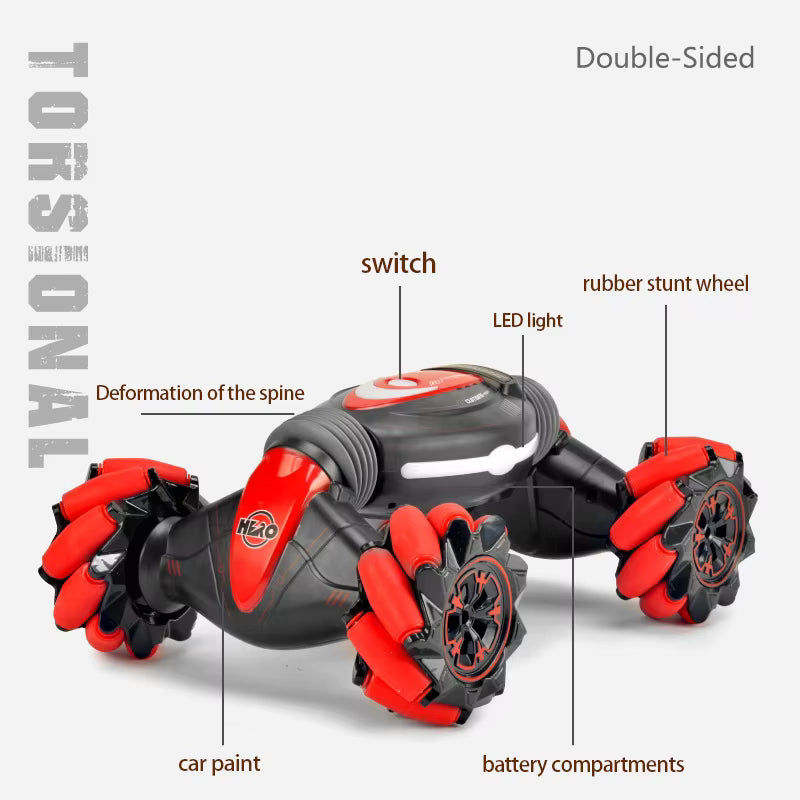 4WD Gesture Control Stunt Car – 360° Double-Sided RC Drift & Twister Crawler