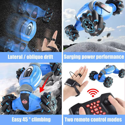 4WD Gesture Control Stunt Car – 360° Double-Sided RC Drift & Twister Crawler