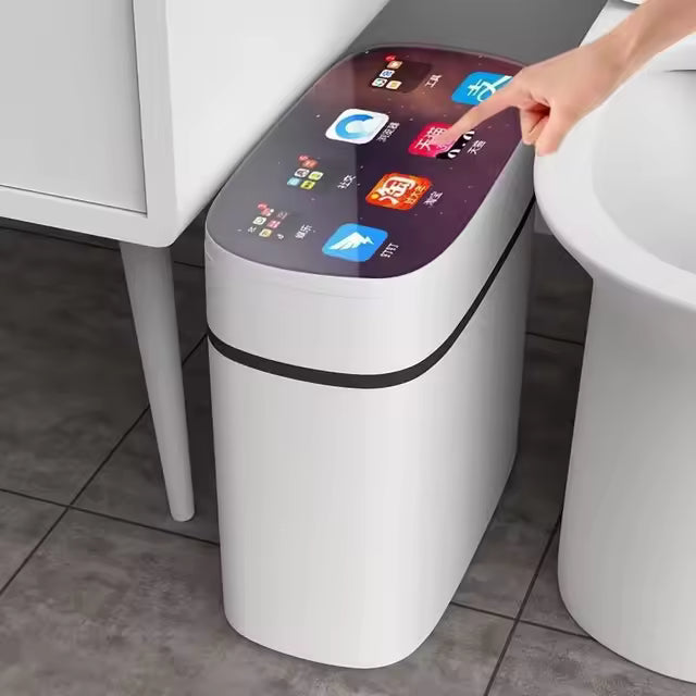 Smart Sensor Trash Can – Automatic Motion Sensor Lid Garbage Bin, Touchless Bathroom & Kitchen Waste Bin, Large Capacity Modern Indoor Trash Can for Home, Bedroom & Office