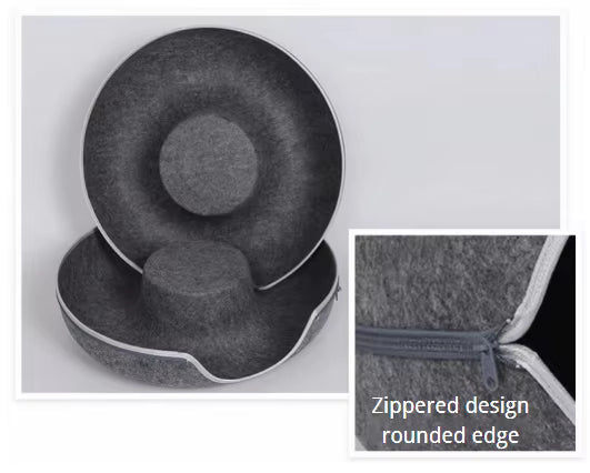 Donut Felt Cat Cave Bed – Cozy Washable Cat House & Tunnel Toy