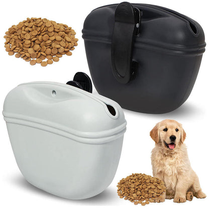 Silicone Pet Treat Pouch – Portable Dog Training Snack Bag with Magnetic Closure