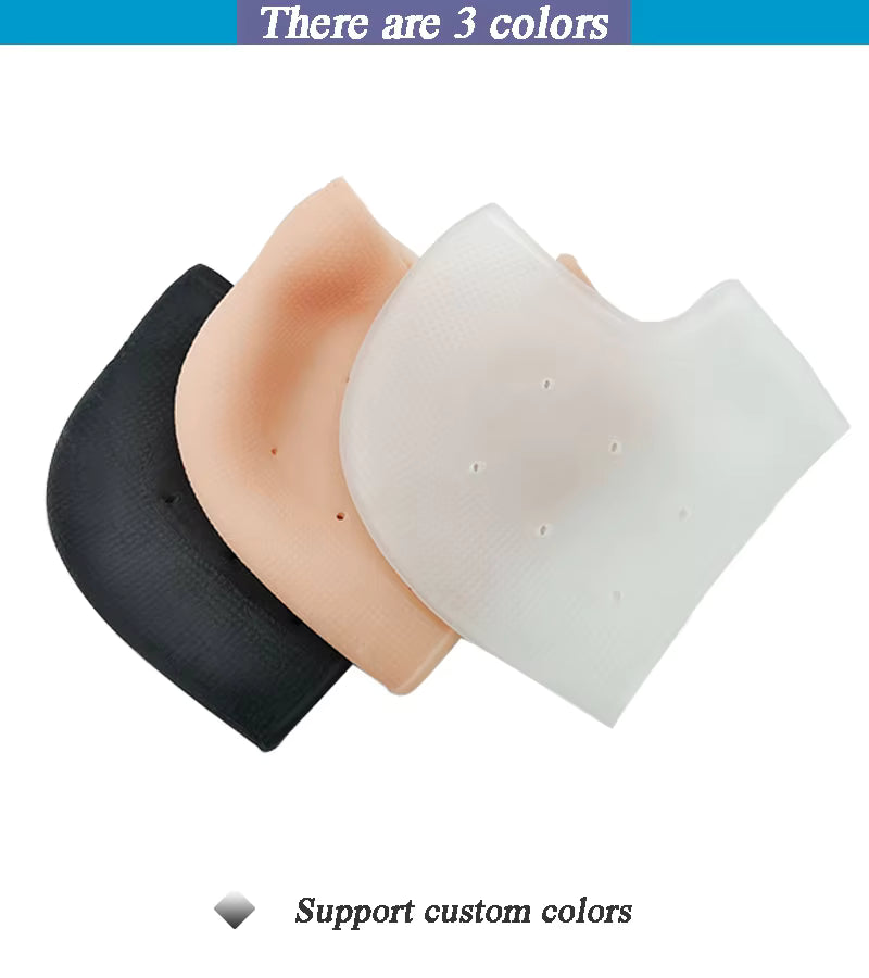 Moisturizing Gel Heel Socks – Soft Silicone Heel Protectors for Dry & Cracked Feet