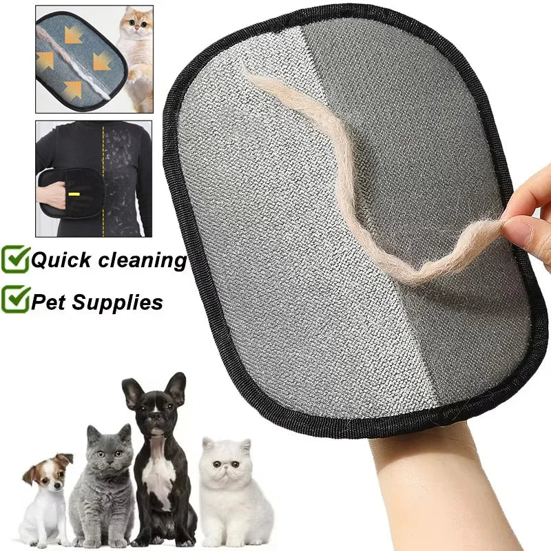 Reusable Pet Hair Remover Glove for Dogs, Cats, Clothes & Furniture