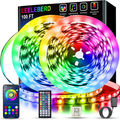 RGB Bluetooth Light Strip Remote & App Control