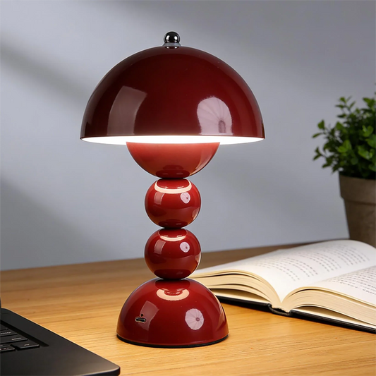 Cordless Rechargeable Table Lamp, Modern Dimmable Touch Bedside Lamp