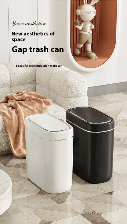 Smart Sensor Trash Can – Automatic Touchless Garbage Bin with Lid for Bathroom & Bedroom