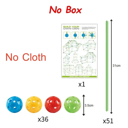 Children Building Fortress Kit