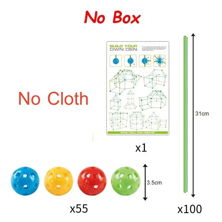 Children Building Fortress Kit