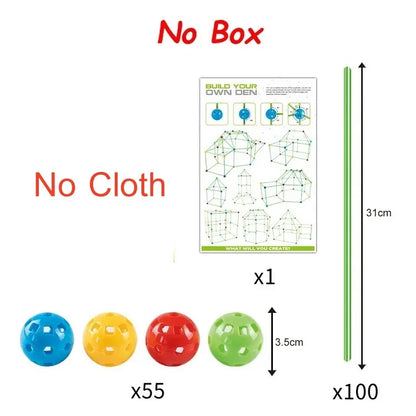 Children Building Fortress Kit