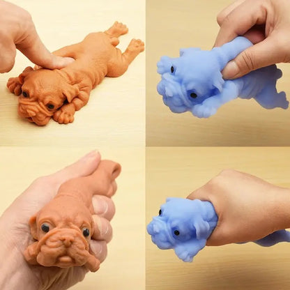 Squishy Dog Stress Relief Toy – Soft Silicone Squeeze Animal Fidget Toy for Anxiety Relief, Sensory Play & Desk Decompression for Kids & Adults