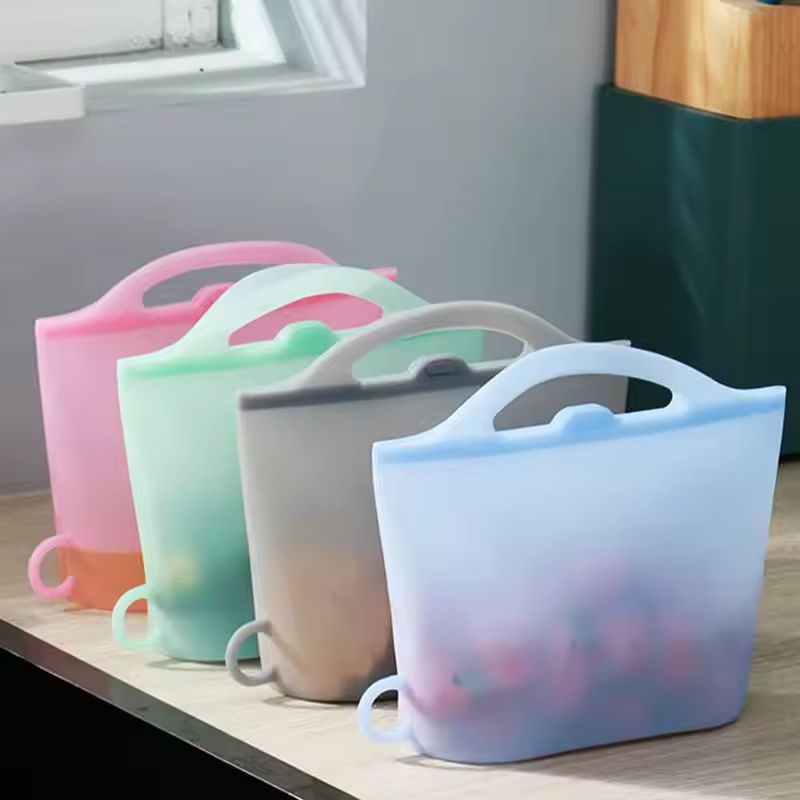 Reusable Silicone Food Bags for Meal Prep, Freezer Storage, Snacks & Produce
