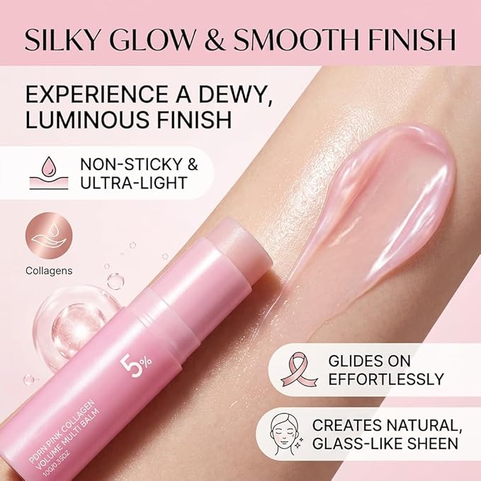 Sanzbae™ Collagen Lip Balm – Hydrating Lip Plumper with Hyaluronic Acid, Shea Butter & Vitamin E, Moisturizing Treatment for Dry, Cracked Lips