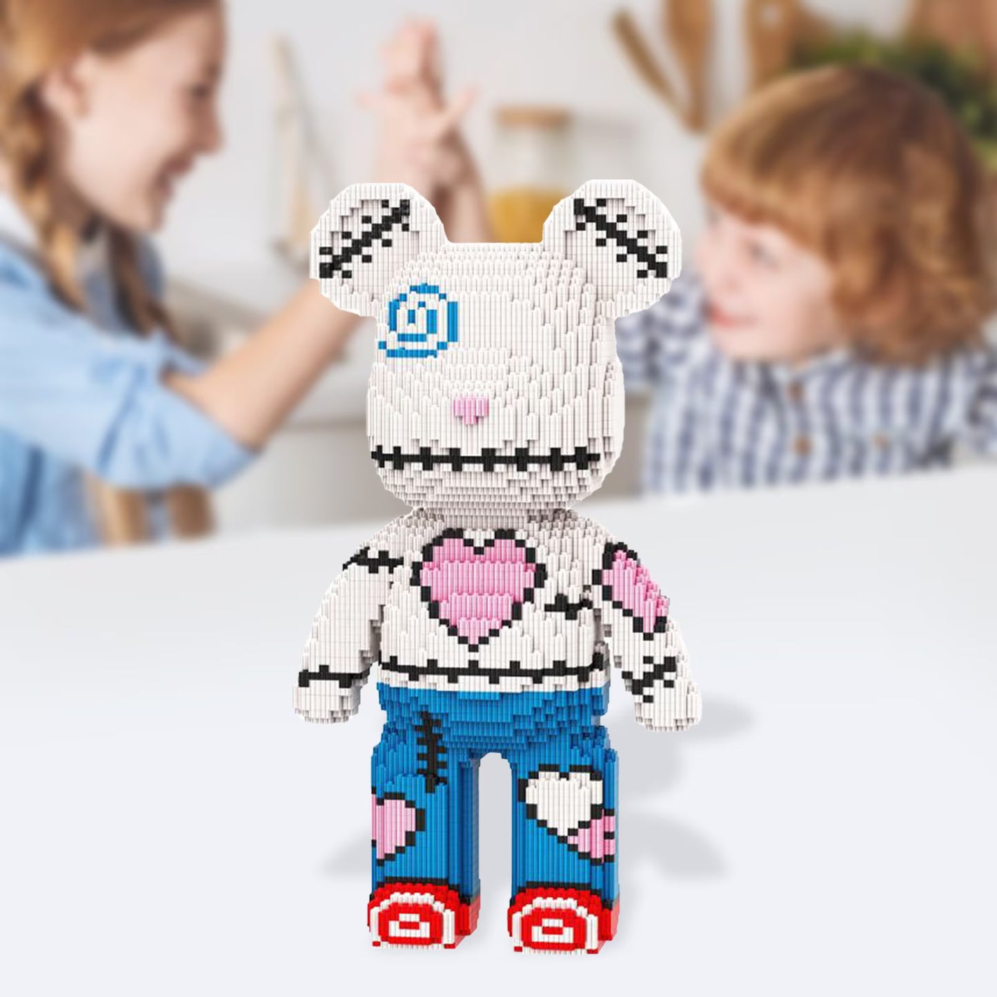 Sanzbae™ Mini Brick Bear Building Kit – Kawaii Collectible Block Toy, DIY Desk Decor, Creative STEM Building Set for Kids, Teens & Adults