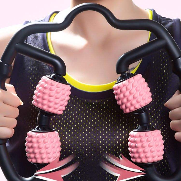 360° Fitness Massage Roller Ring – Deep Tissue Muscle Relaxer for Neck, Shoulders, Arms & Legs | Portable Recovery Tool