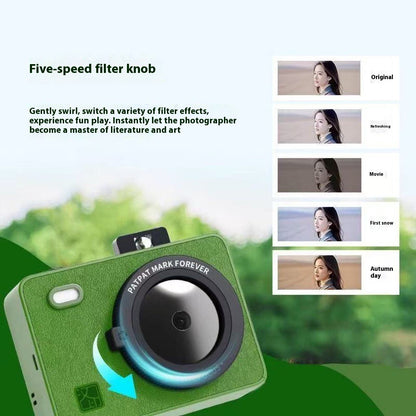Instant Camera for Kids, Teens & Parties with Zero-Ink Printing, Flash & MicroSD Storage