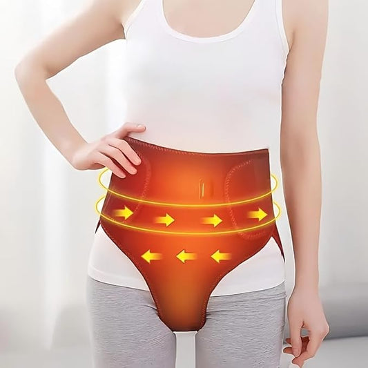 Menstrual Heating Pad for Cramps Relief, Electric Heating Belt with 3 Heat & Massage Modes, Portable Waist and Lower Back Heating Wrap for Period Comfort, Abdomen, Back, Legs & Shoulders