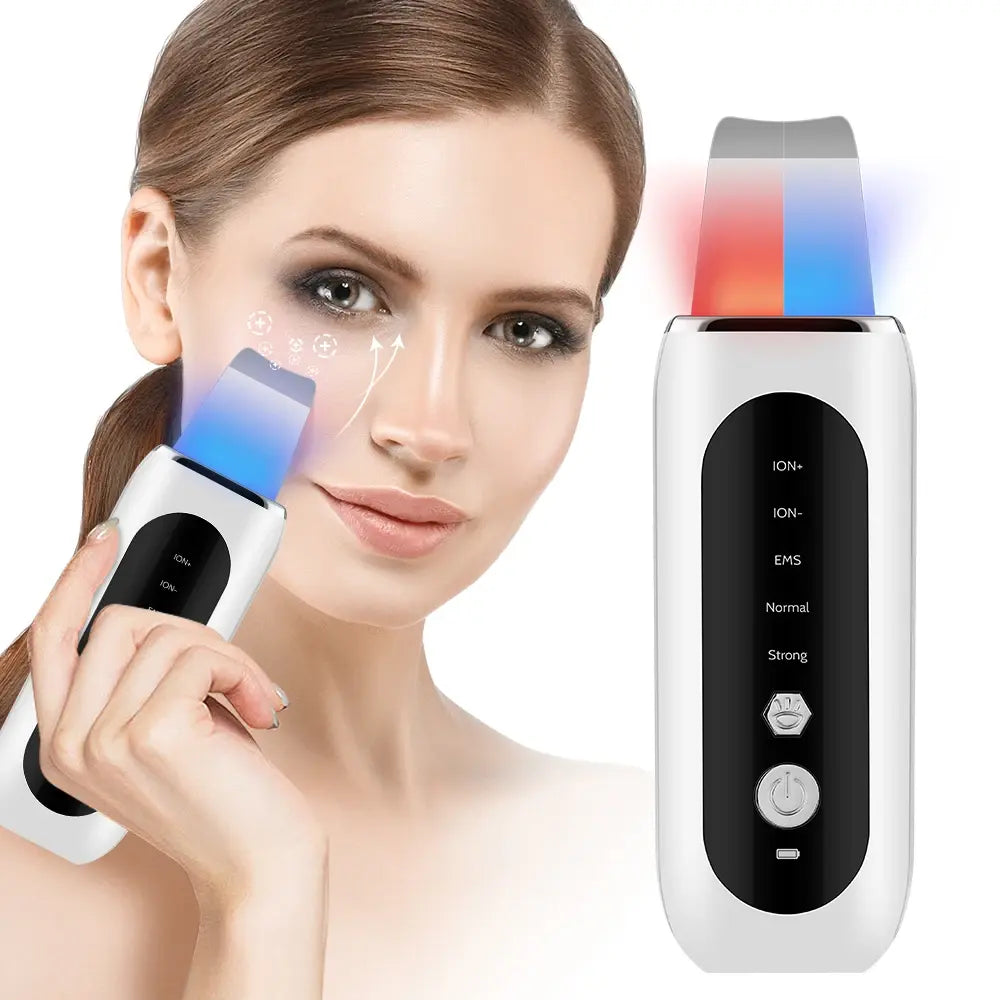 Ultrasonic Skin Scrubber – Electric Pore Cleaner & Facial Skincare Device