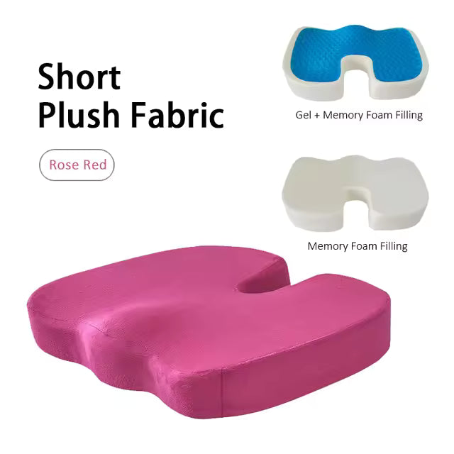 Orthopedic Gel Seat Cushion – Memory Foam Office Chair Cushion for All-Day Comfort