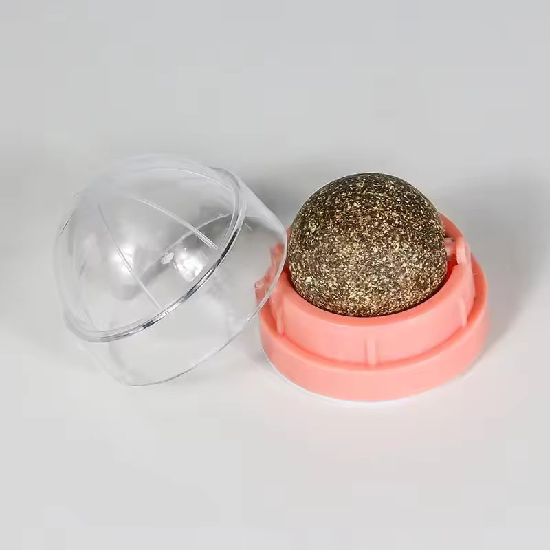 Catnip Rotating Play Ball for Cats – IP67 Waterproof Interactive Mint Flavor Cat Toy | Eco-Friendly Kitten & Cat Entertainment Toy