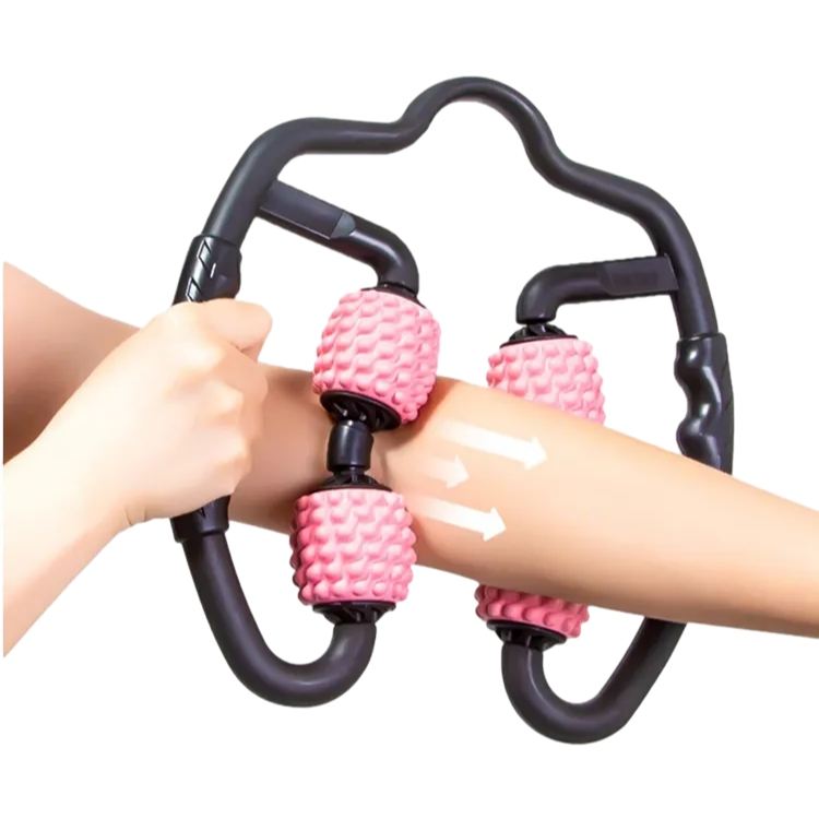 360° Fitness Massage Roller Ring – Deep Tissue Muscle Relaxer for Neck, Shoulders, Arms & Legs | Portable Recovery Tool