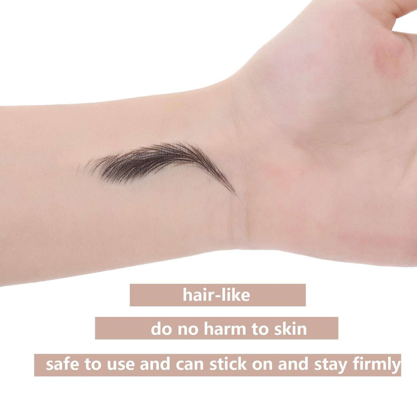 Temporary Tattoo Stickers for Men – Waterproof Non-Toxic Body Art & Eyebrow Tattoos