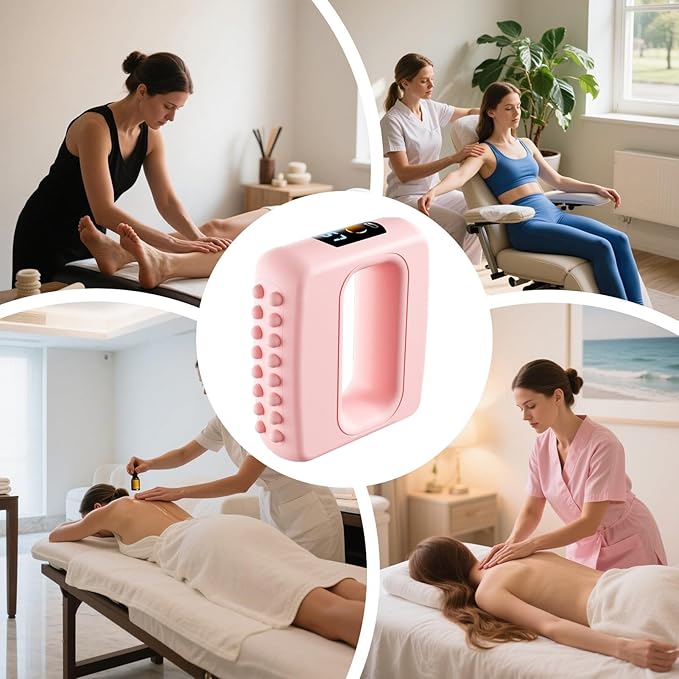 Sanzbae™ Ring Massager – Portable Deep Tissue Neck & Shoulder Massager, Rechargeable Handheld Vibration Therapy Tool for Muscle Relief & Stress Recovery