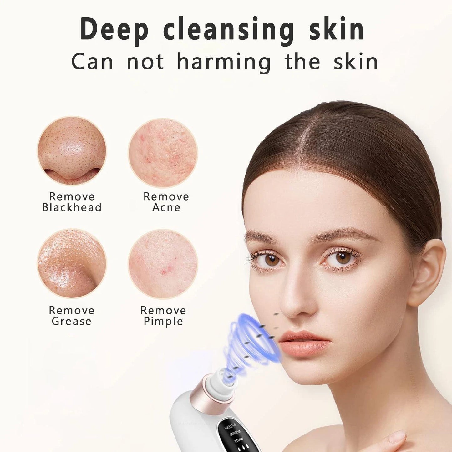 Electric Blackhead Remover Vacuum – Pore Cleaner & Facial Suction Device for Deep Cleansing, Whitehead Removal & Skin Rejuvenation