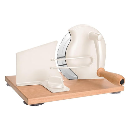 Sanzbae Manual Bread Slicer with Hand Crank for Even Homemade Loaf Slices