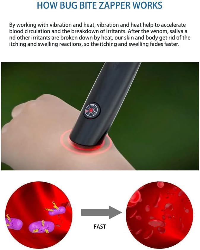 Electronic Bug Bite Healer Pen – Chemical-Free Mosquito & Insect Sting Relief Tool | Anti-Itch Treatment Device for Kids & Adults