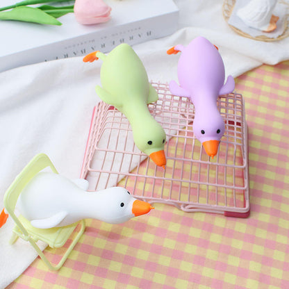 Promotional Squishy Stretchy Duck Fidget Toy – Memory Sand Filled TPR Stress Relief Gift