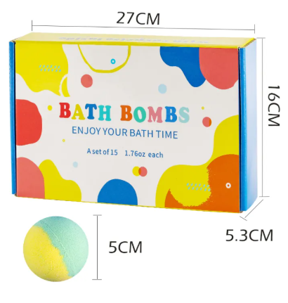 GlowDoll Light-Up Bath Bomb Set for Kids, Fizzy Color Bath Fun