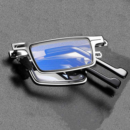 JY-X111 Foldable Blue Light Reading Glasses – Lightweight Square Frame Anti-Fatigue Eyewear for Elderly | High-Definition Clear Vision