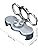 Sanzbae Triple Ring Phone Holder with 360° Rotation & Stand Grip