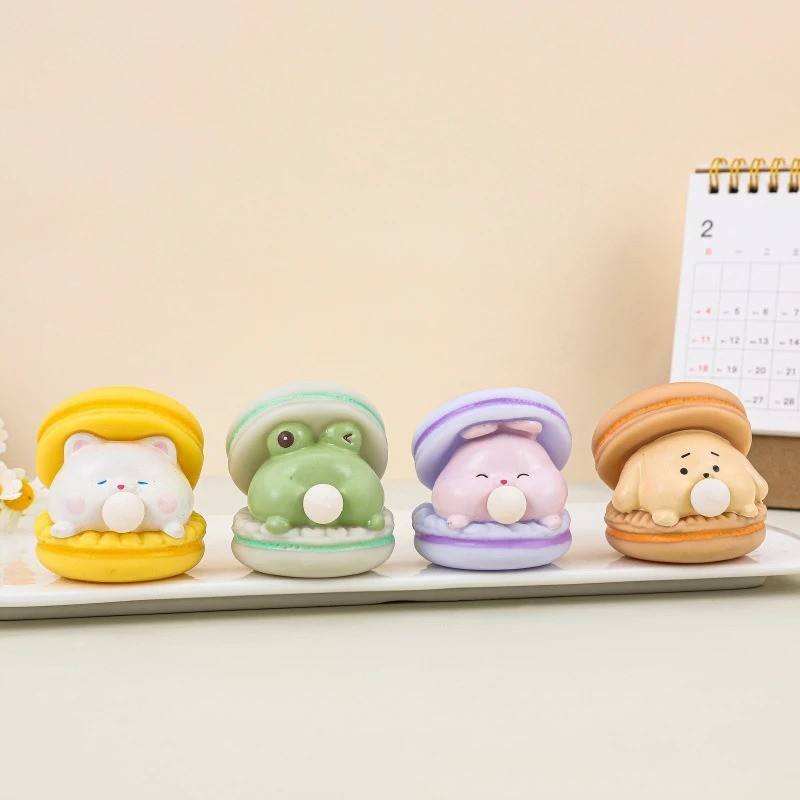 Cute Animal Burger Squishy Stress Relief Toy – Soft Silicone Squeeze Fidget Toy with Bubble Spit Effect | Funny Desk Decor & Sensory Gift