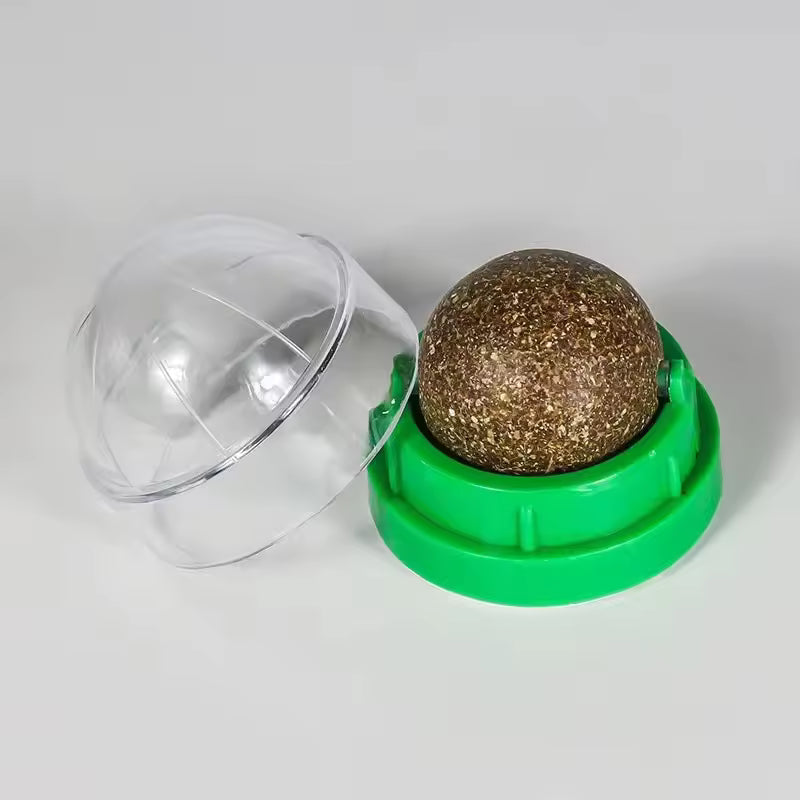 Catnip Rotating Play Ball for Cats – IP67 Waterproof Interactive Mint Flavor Cat Toy | Eco-Friendly Kitten & Cat Entertainment Toy