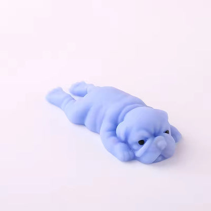 Squishy Dog Stress Relief Toy – Soft Silicone Squeeze Animal Fidget Toy for Anxiety Relief, Sensory Play & Desk Decompression for Kids & Adults