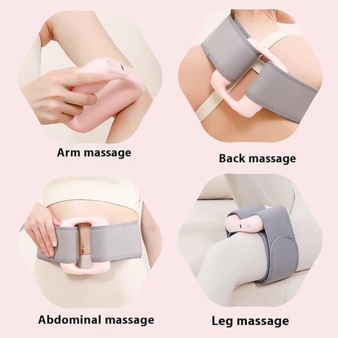 Sanzbae™ Ring Massager – Portable Deep Tissue Neck & Shoulder Massager, Rechargeable Handheld Vibration Therapy Tool for Muscle Relief & Stress Recovery