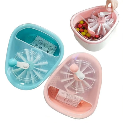 🍎🥦 Fruit & Vegetable Washing Machine – Full-Sided Spin Scrubber for Deep Cleaning