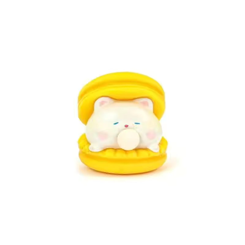 Cute Animal Burger Squishy Stress Relief Toy – Soft Silicone Squeeze Fidget Toy with Bubble Spit Effect | Funny Desk Decor & Sensory Gift