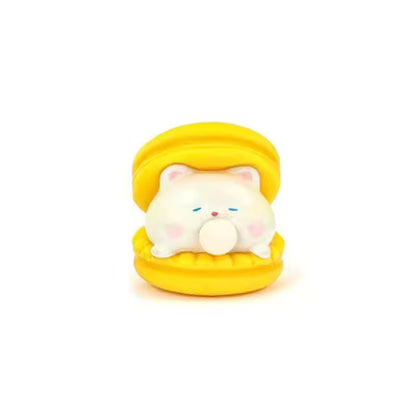 Cute Animal Burger Squishy Stress Relief Toy – Soft Silicone Squeeze Fidget Toy with Bubble Spit Effect | Funny Desk Decor & Sensory Gift