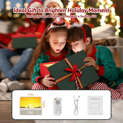 SANZBAE Sunrise Alarm Clock with White Noise, Bluetooth Speaker & Dimmable Lamp
